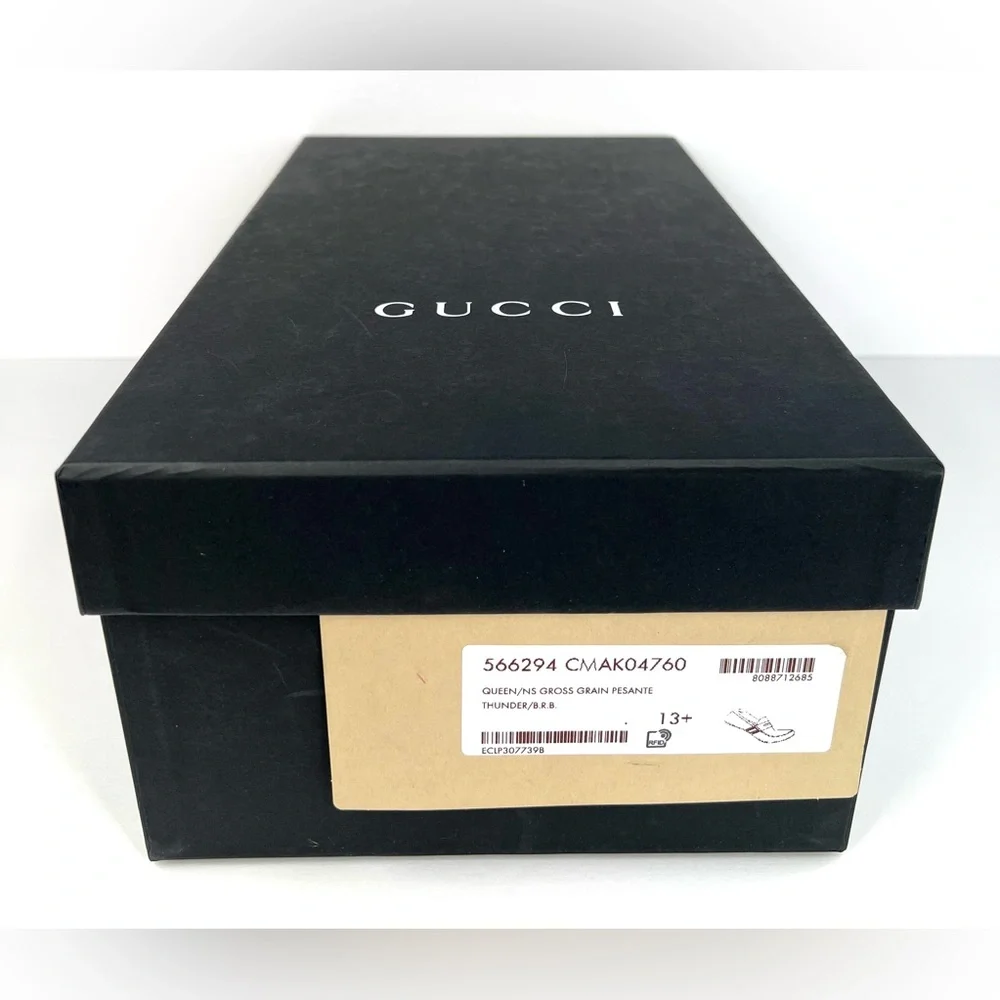 Gucci Moccasin Logo Queens Suede Sylvie Driver Loafers UK 13.5 - US 14 - EU 47.5 - Picture 2 of 12